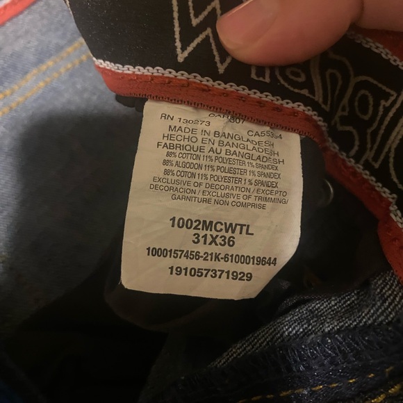 Wrangler 20x Men’s Jeans, Competition style #2, size 31x36 - Picture 2 of 3